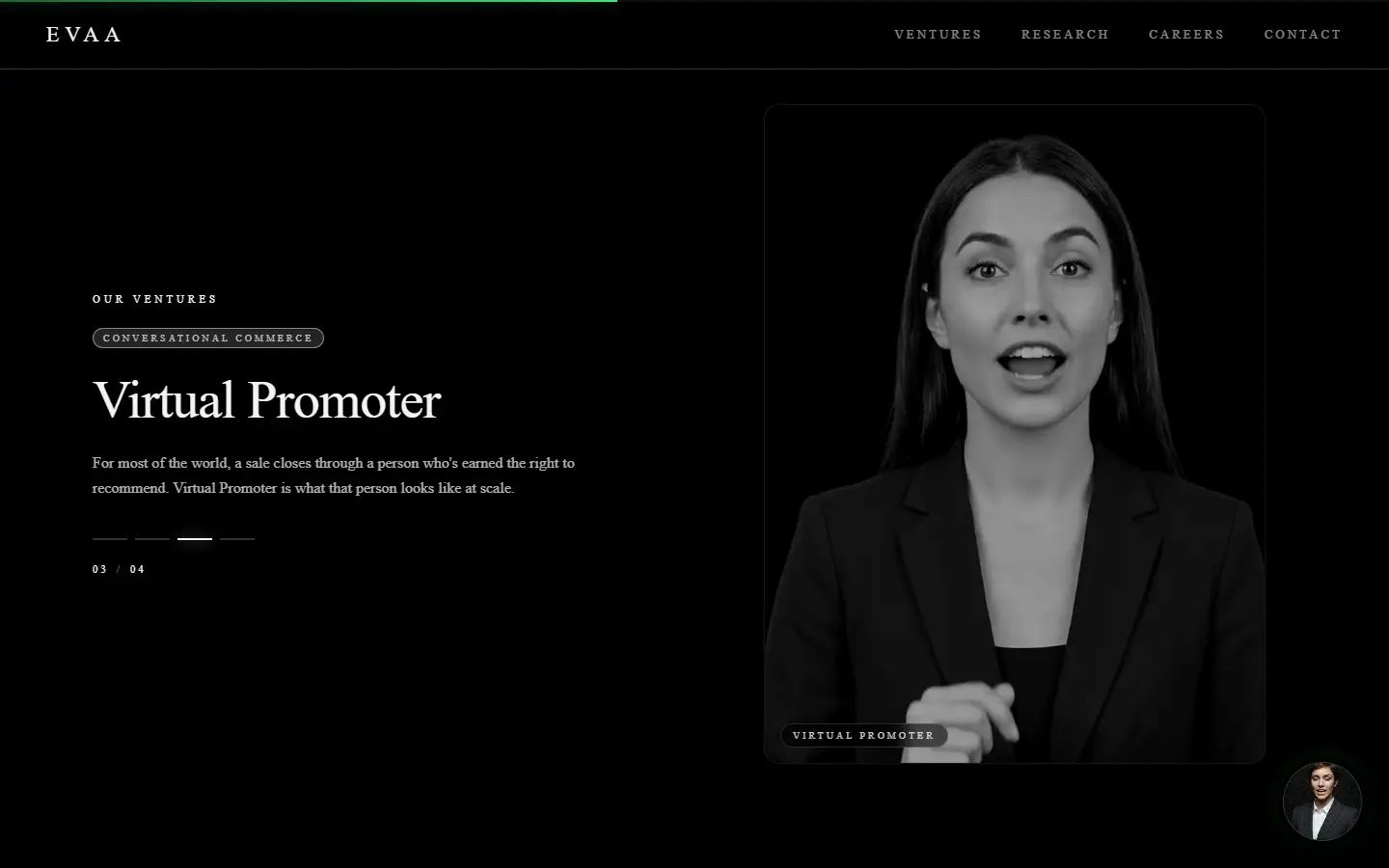 EVAA Enterprises, desktop screen 3